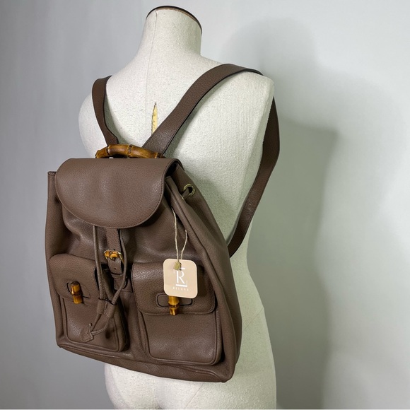 EUC Gucci Bamboo Leather Large Backpack with COA - Picture 14 of 14